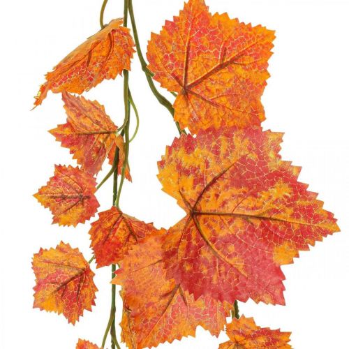 položky Girlanda z listov viniča girlanda červená oranžová jeseň L210cm