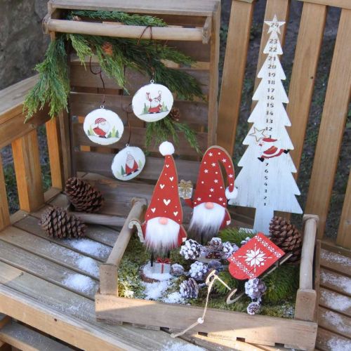 položky Deco adventný kalendár čísla jedľa kovový V50,5cm