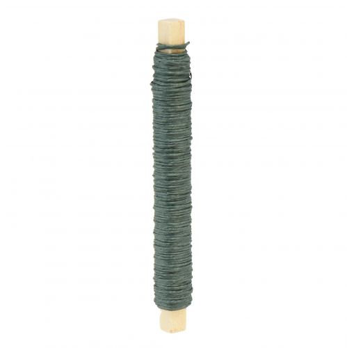 Floristik24 Baliaci drôt zelený remeselnícky drôt papier baliaci drôt Ø0,8mm 22m