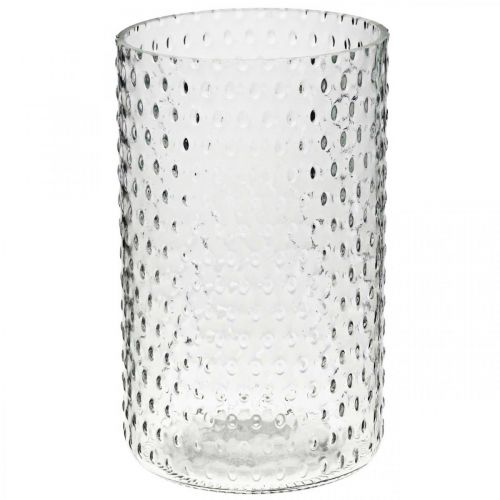 položky Váza na kvety, sklenená váza, sklo na sviečku, sklenený lampáš Ø11,5 cm V18,5 cm