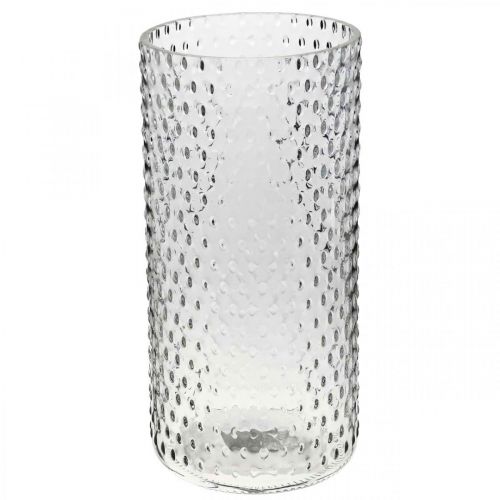 položky Váza na kvety, sklenená váza, sklo na sviečku, sklenený lampáš Ø11,5 cm V23,5 cm