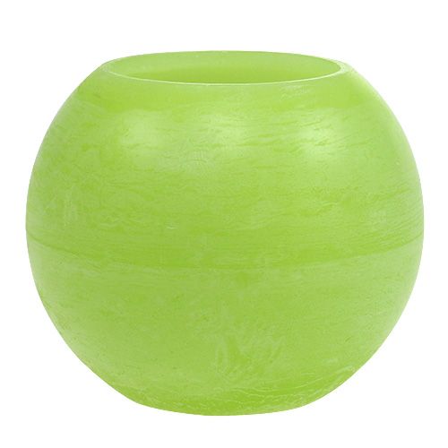 Floristik24 Lucerna vosková guľa Ø20cm svetlozelená