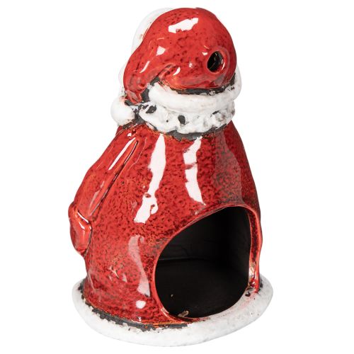 Dekoratívna figúrka Santa Clausa ako držiak na čajové sviečky s hviezdičkami, dekorácia na stôl, 15 cm | Floristik24.sk
