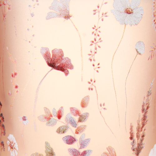 položky Elegantný svietnik s jemným kvetinovým vzorom pre harmonickú dekoráciu miestnosti, 8 cm, 4 kusy