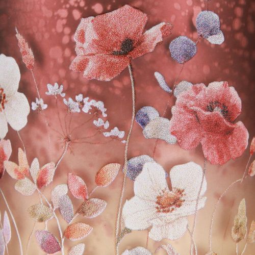 položky Elegantný svietnik s kvetinovými motívmi pre atmosférickú dekoráciu miestnosti, 8 cm, 4 kusy.