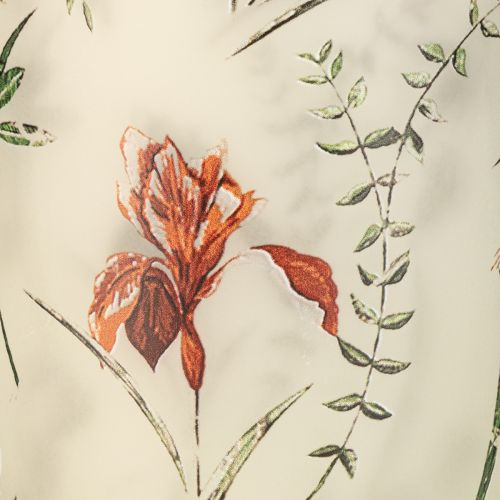 položky Sklenený držiak na čajové sviečky, kvetinový vzor pre útulné chvíle bývania, 18 cm