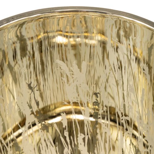 položky Elegantný dekoratívny lampáš s motívom trávy pre útulné bývanie, 12,5 cm, 2 kusy.