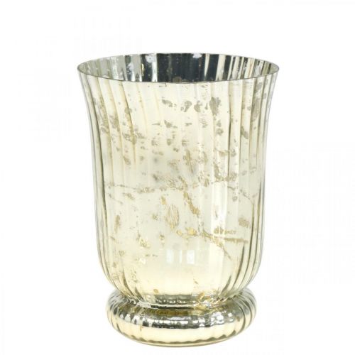 položky Lampáš sklenený svietnik na čajovú sviečku sklo Ø14,5cm V20cm