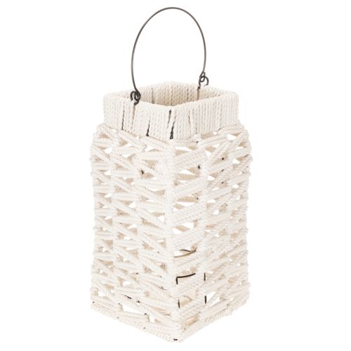 Závesný lampión, letná dekorácia, makramé V35,5 cm Š19 cm kúpiť | Floristik24.sk