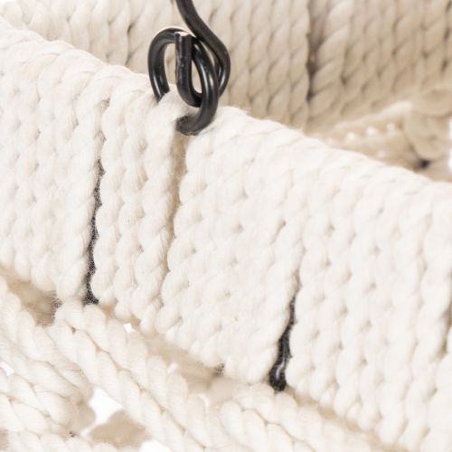 Závesný lampión, letná dekorácia, makramé V35,5 cm Š19 cm | Floristik24.sk