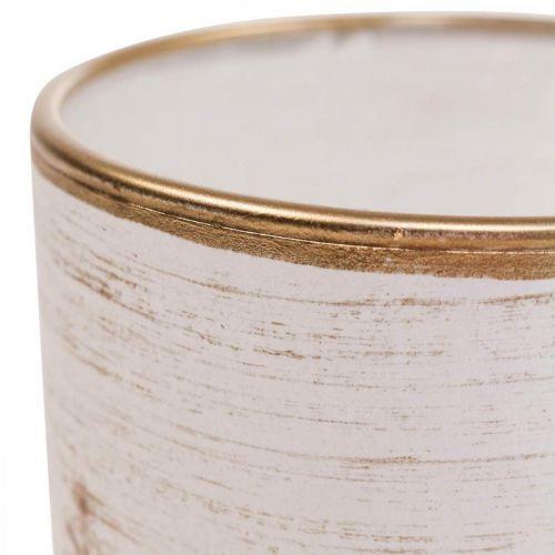 položky Svietnik na čajové sviečky zo skla s kvetinovým vzorom, lampáš Ø8cm V9cm, 2 ks