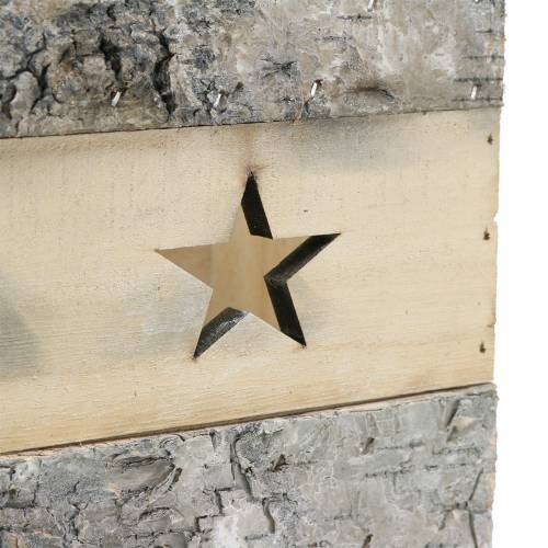 položky Lucerna z brezového dreva s rúčkou 14,5 cm x 14,5 cm V20 cm