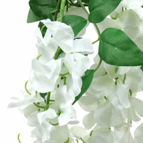 Floristik24 Girlanda wisteria biela 175cm 2ks