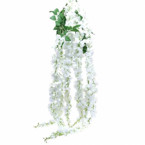 Floristik24 Girlanda wisteria biela 175cm 2ks