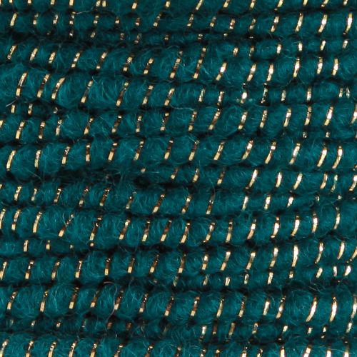 položky Vlnená niť s drôtenou plstenou šnúrkou vlnená šnúrka tyrkysovo zlatá Ø5mm 33m