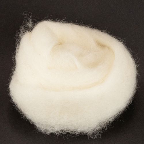 Biela vlnená stuha, 2 m, dekoratívna vlna na tvorenie a balenie