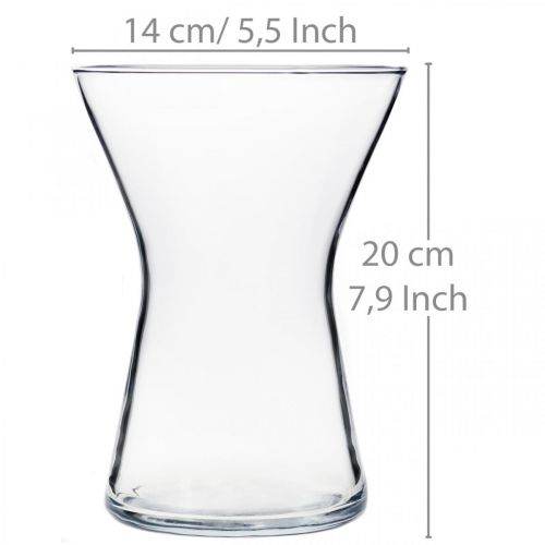 položky Váza X-Glass priehľadná Ø14cm H19cm