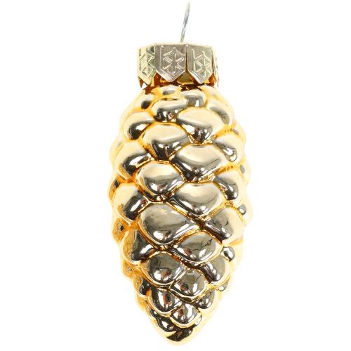 položky Kužeľová zmes zo skla zlato 5cm 14 ks