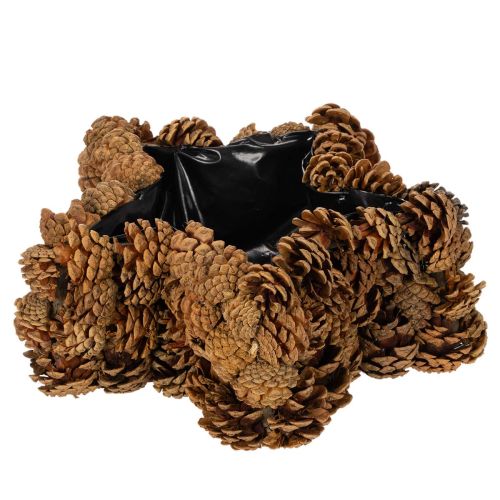 Kvetináč z borovicových šišiek, tvar hviezdy, 30 cm