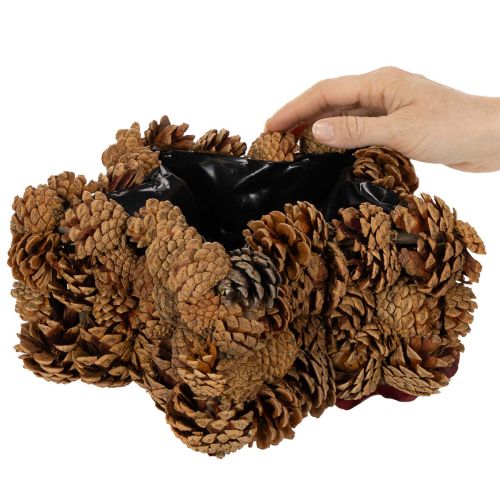 Kvetináč z borovicových šišiek, tvar hviezdy, 30 cm | Floristik24.sk