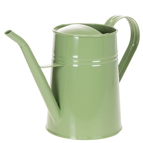 Vintage kovová krhlica do interiéru, mätovo zelená, 1,7 l, dekoratívna váza, retro dizajn, V 23 cm kúpiť | Floristik24.sk