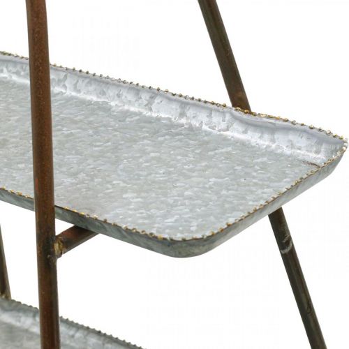 položky Stojan na tortu vintage dekoratívny podnos stolová polica kovová V47cm