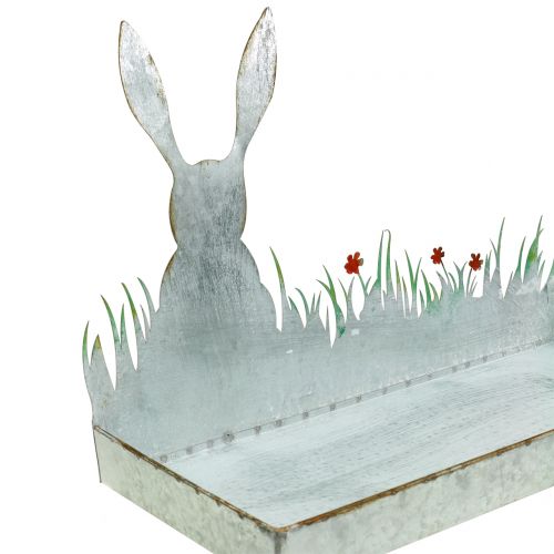 položky Zinková misa Jarná lúka s veľkonočným zajačikom 35cm x 16cm V24cm