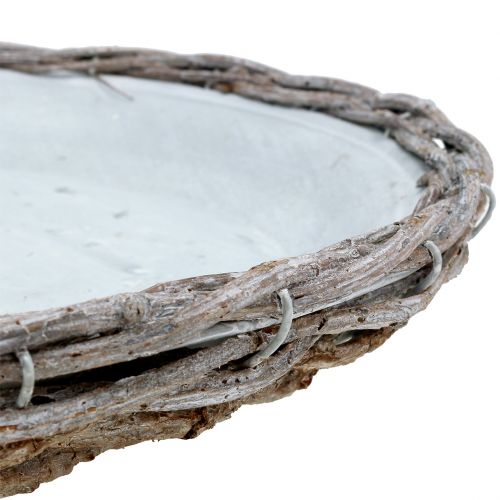 položky Zinkový tanier s konármi sivý umývaný Ø33,5cm