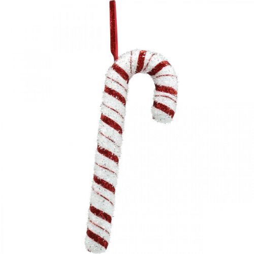 Floristik24 Deco Candy Cane Christmas Red White Striped H34cm