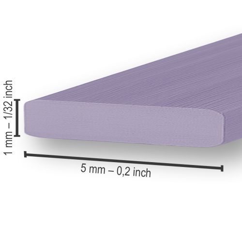 položky Hliníkový plochý drôt, levanduľový, 5 mm, 10 m, dekoratívny drôt, remeselný drôt
