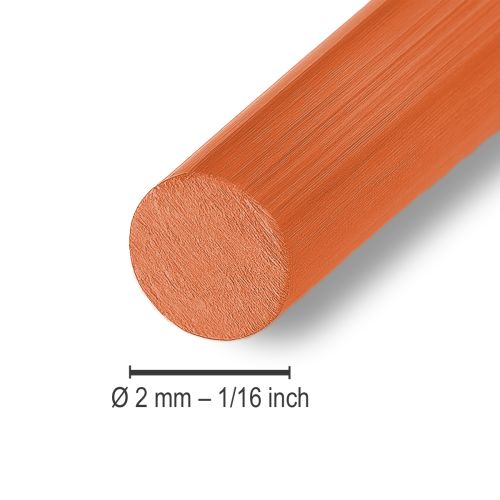 položky Hliníkový drôt na remeslá, oranžový, Ø2mm, 500g, 60m, na DIY dekorácie