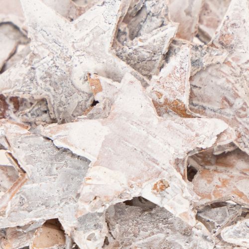 Brezové hviezdy mini 2cm - 2,5cm bielené 150 ks | Floristik24.sk