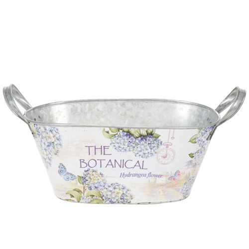 položky Oválna kovová misa na kvety s rúčkami, na hortenzie, 32×15×15 cm