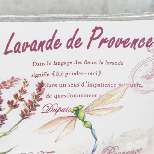 položky Oválna kovová misa na kvety s rúčkami, levanduľová, 32×15×15 cm