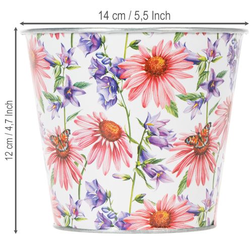 Kvetináč, jarná dekorácia, kvetináč, kov, Ø14cm V12,5cm | Floristik24.sk