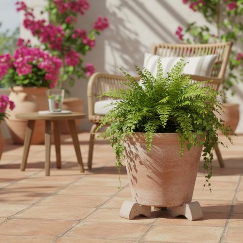 položky Nožičky kvetináčov, praktická podpera, príslušenstvo na kvetináče na balkón a terasu, 7 cm, 3 kusy