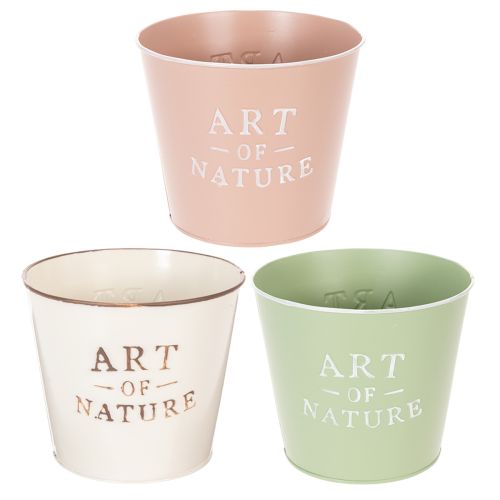 Zinkový kvetináč Art of Nature, rôzne farby, Ø17,5 cm V15 cm kúpiť | Floristik24.sk