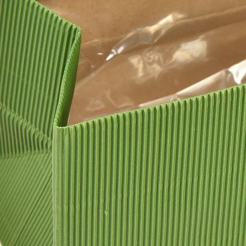 položky Kvetináč dlhý rebrovaný zelený olivovozelený 24x12cm 6 ks