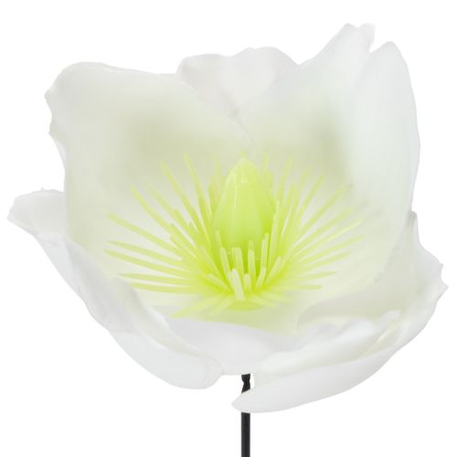 položky Vianočná ruža na drôte, biela, 50 kusov