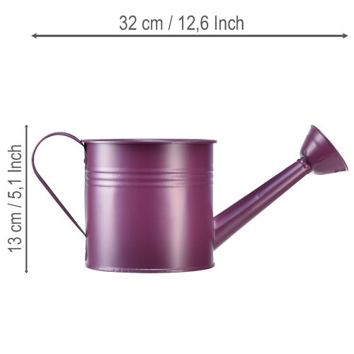 Dekoratívna krhlica, fialový kovový kvetináč, Ø13,5 cm V12,5 cm | Floristik24.sk