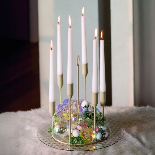 Floristik24 Dekoratívne dúhové umelé kvety hortenzie Vianočné 27 cm 4 ks