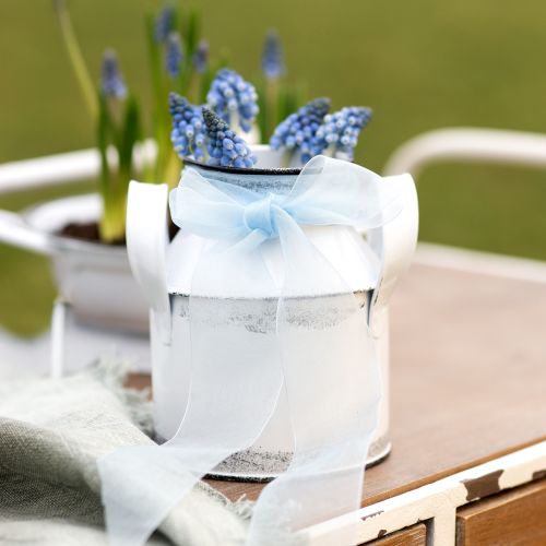 položky Dekoratívny kovový džbán s uškami, biely a čierny, výška 13 cm, 2 kusy