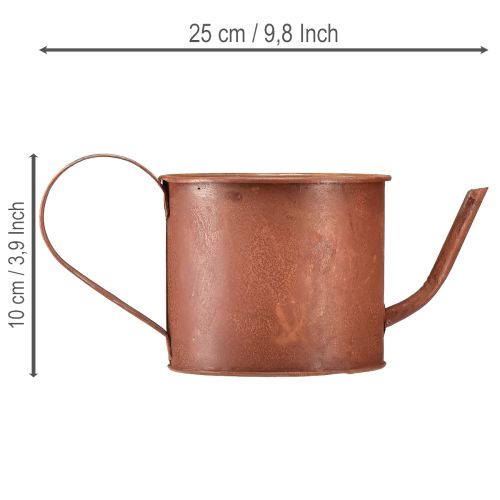 položky Dekoratívna krhlica/kvetináč hrdzavej farby, kovová, Ø12,5 cm V10,5 cm