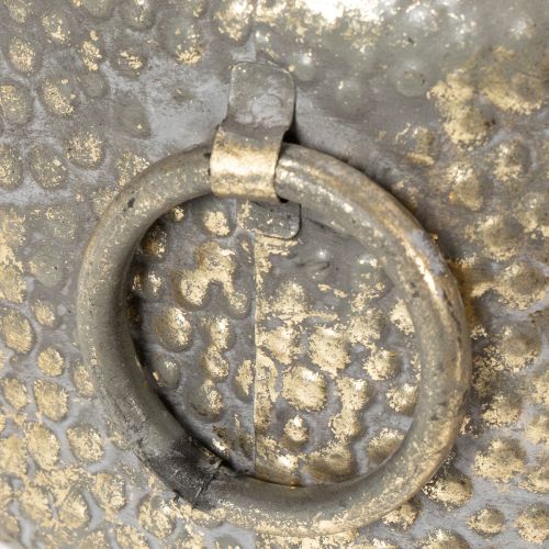 položky Dekoratívna misa, starožitný vzhľad, kovový kvetináč, zlatá, Ø37/31 cm, sada 2 kusov