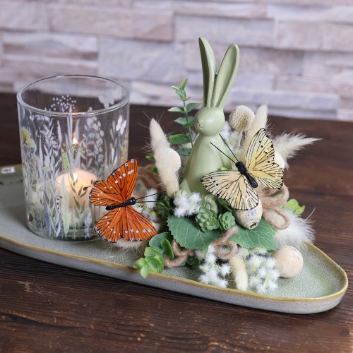 položky Dekoratívne motýle na drôte na farebné stolové dekorácie, 7 cm, 12 kusov