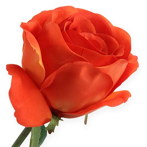 položky Deko ruže oranžové 32cm 6ks