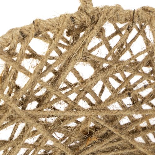 položky Dekoratívne jutové krúžky, prírodný štýl, závesná dekorácia, boho štýl, Ø38cm, 2 kusy, kovové krúžky, dekorácia na stenu, dekorácia na okno