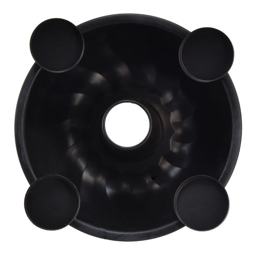 položky Ozdobná kovová miska v čiernej farbe – dizajn Gugelhupf, 26 cm – štýlový svietnik na čajovú sviečku pre útulné prostredie