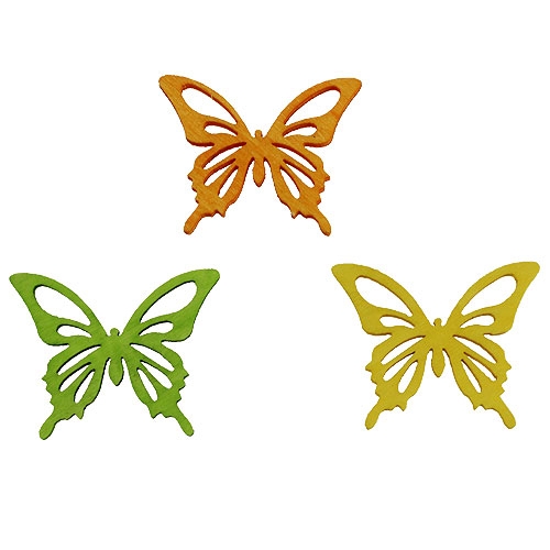 Deco motýle farebné 4cm 90p | Floristik24.sk