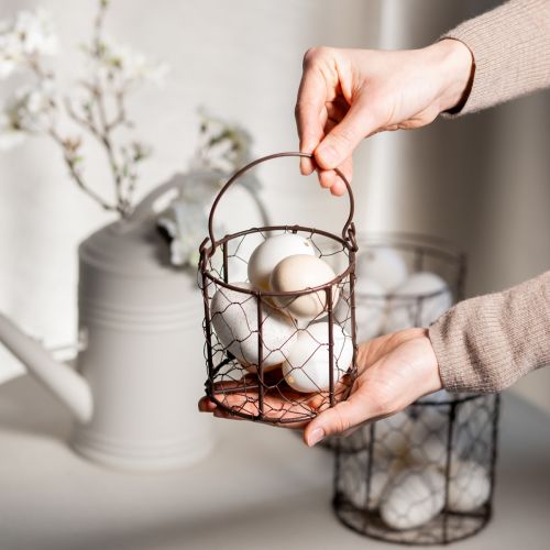 položky Sada drôtených košov ideálna na použitie ako dekorácia alebo do záhrady, 25 cm, 1 sada